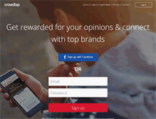 Tablet Screenshot of crowdtap.com